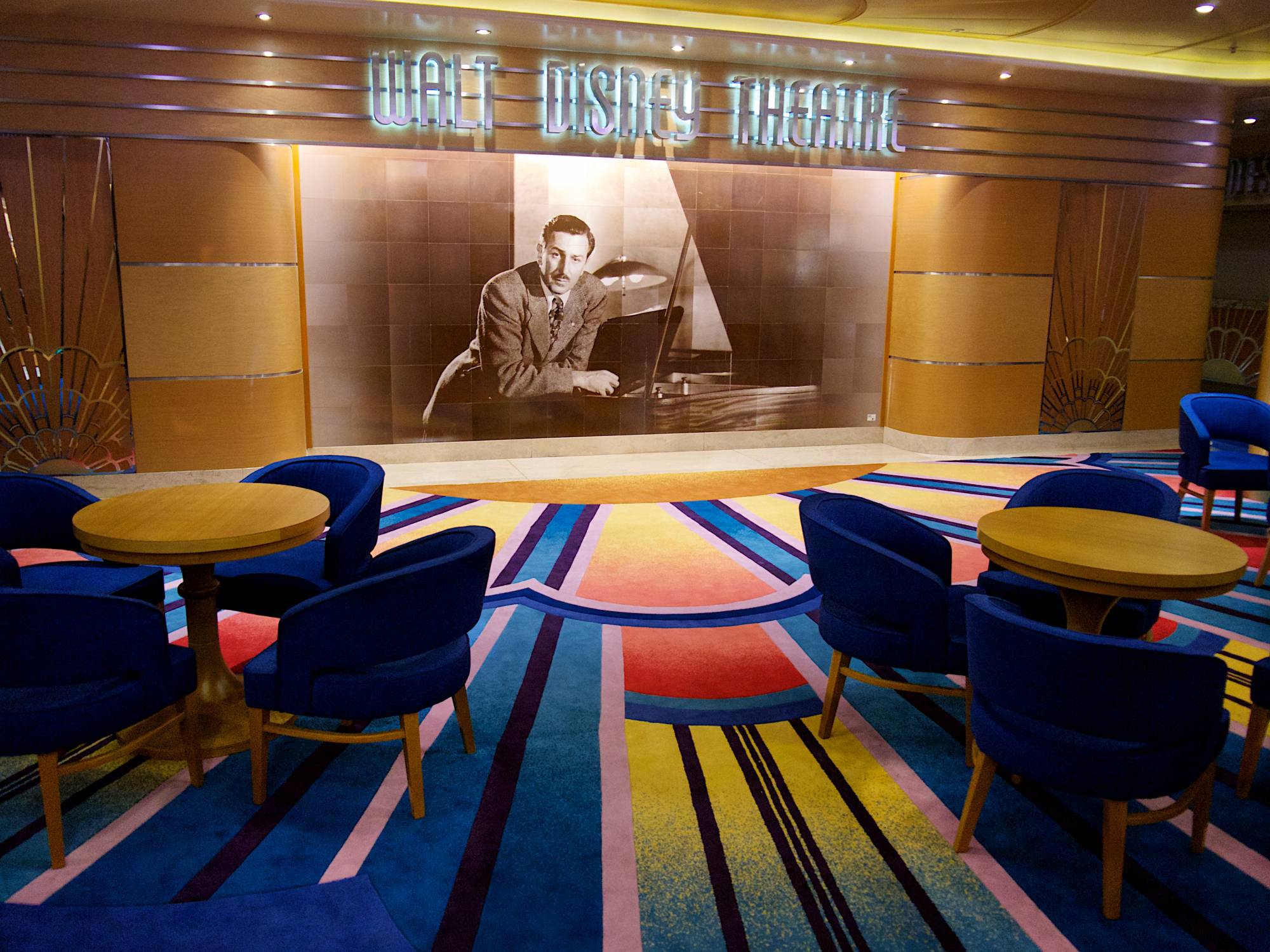 Walt Disney Theatre Lobby on the Disney Magic