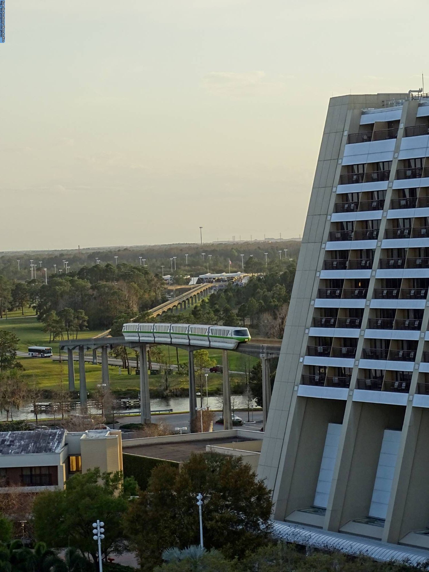 Contemporary - view from Bay Lake Tower