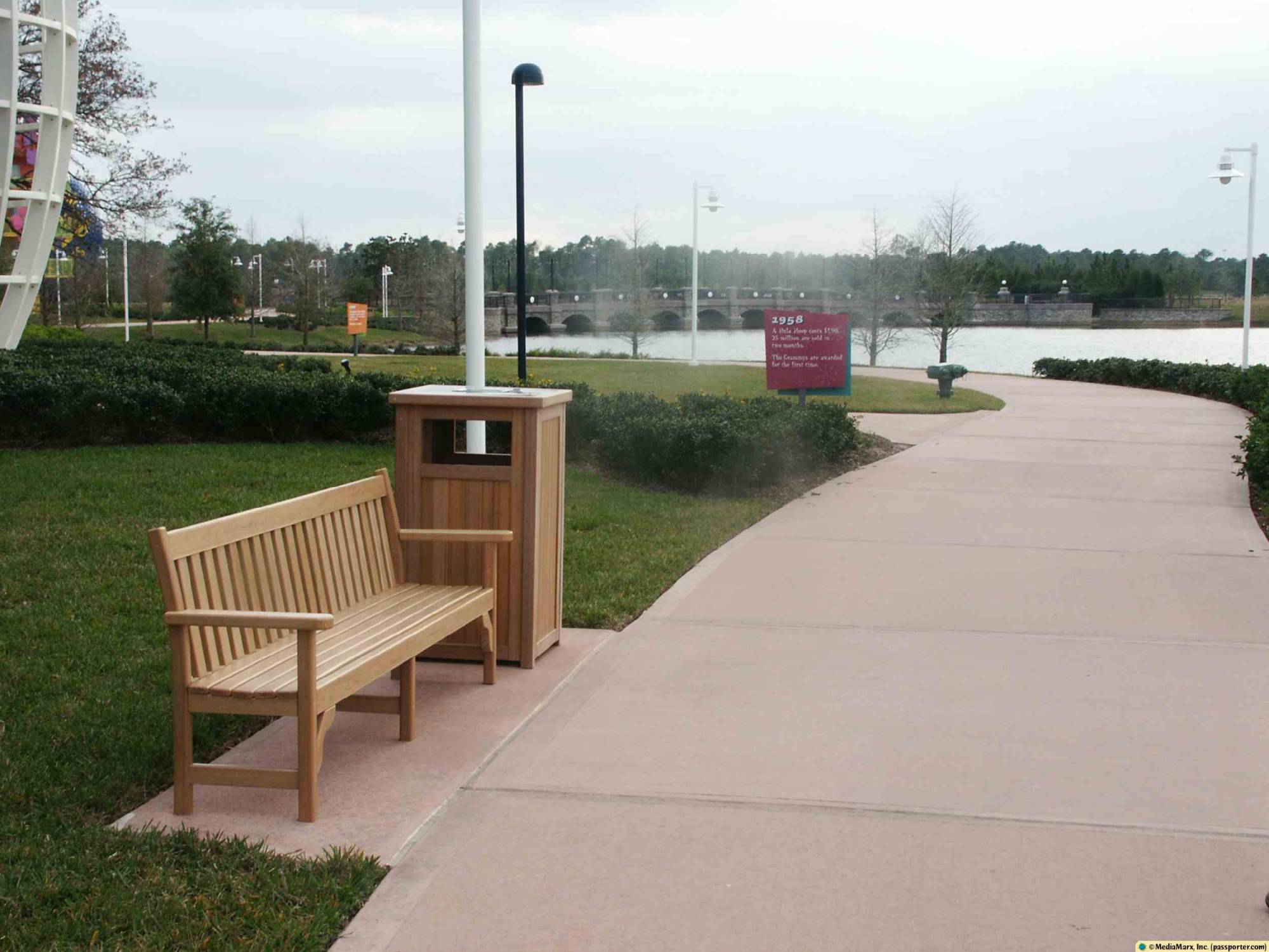 Pop Century - Walkway and Benches