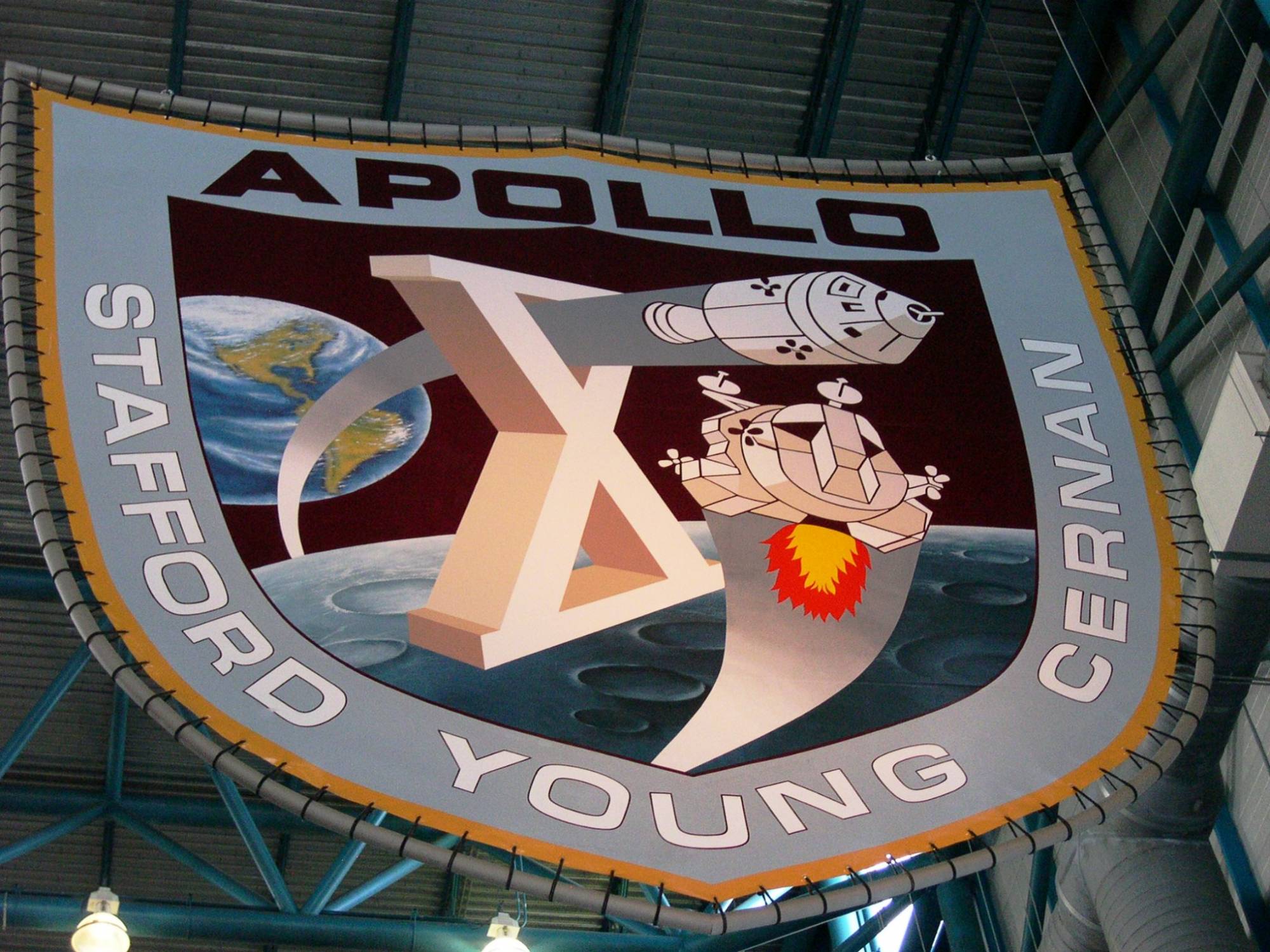 KSC - Apollo X Patch at Apollo Saturn V Center