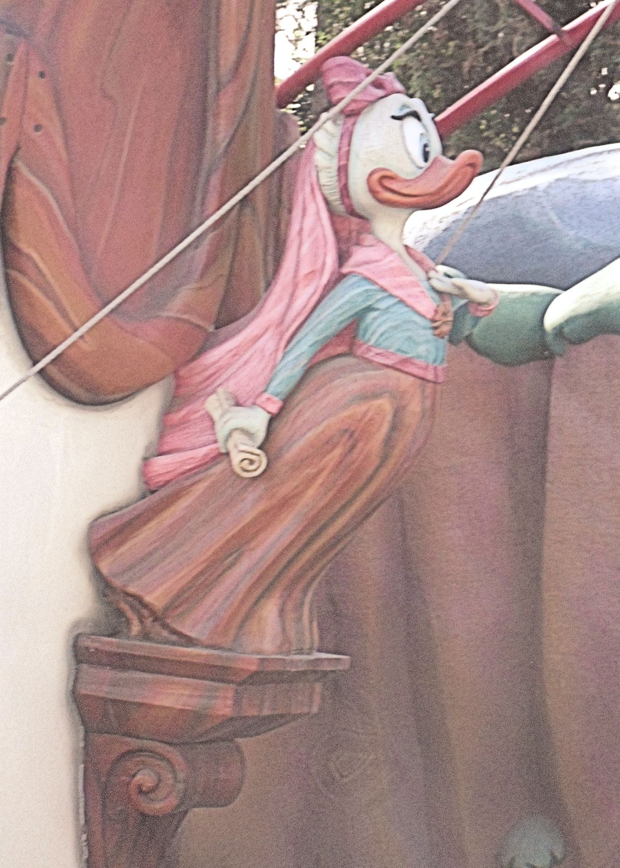 Disneyland--Toontown--Donald Duck boat figurehead Miss Daisy