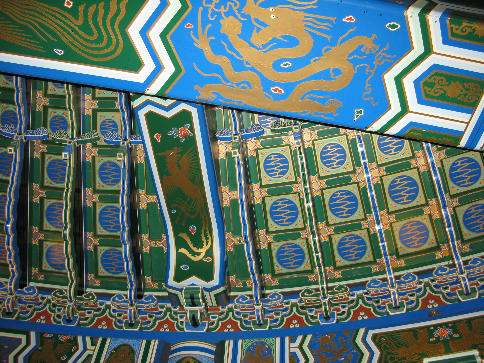 China detail - Green Ceiling