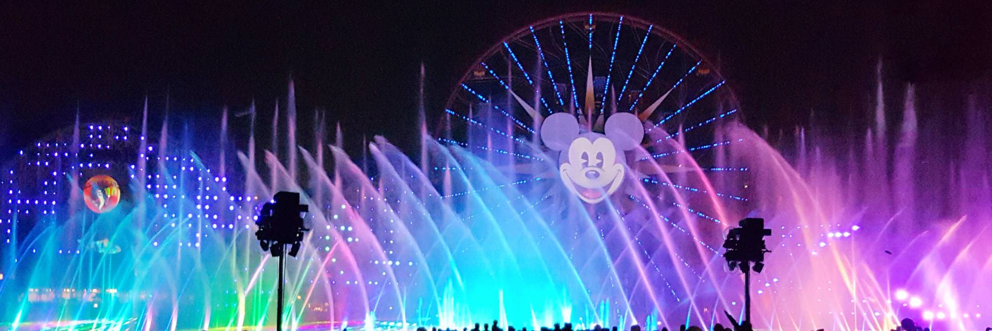 California Adventure--World of Color winter dreams pretty colors