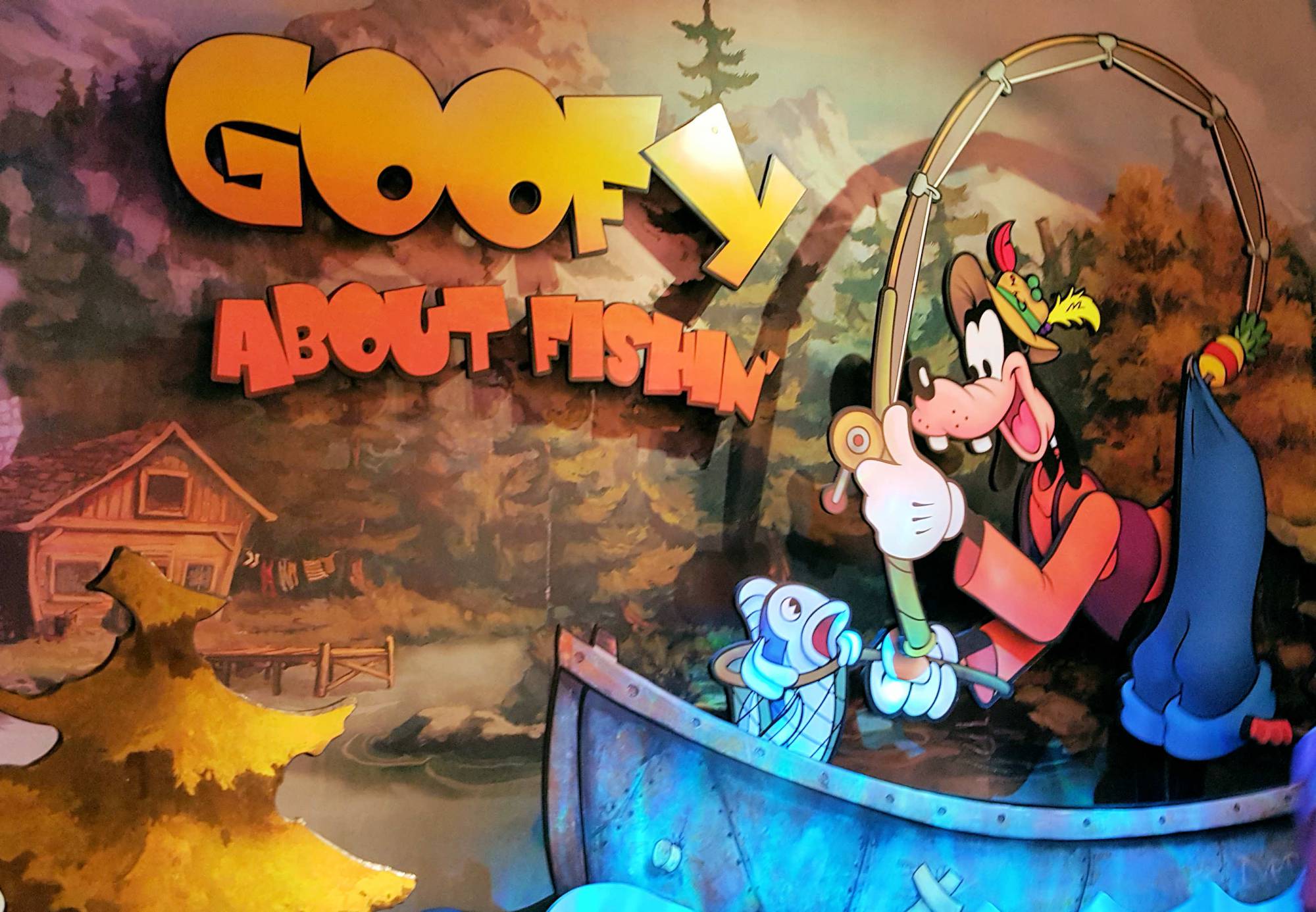 California Adventure Paradise Pier Boardwalk Games Goofy About Fishin