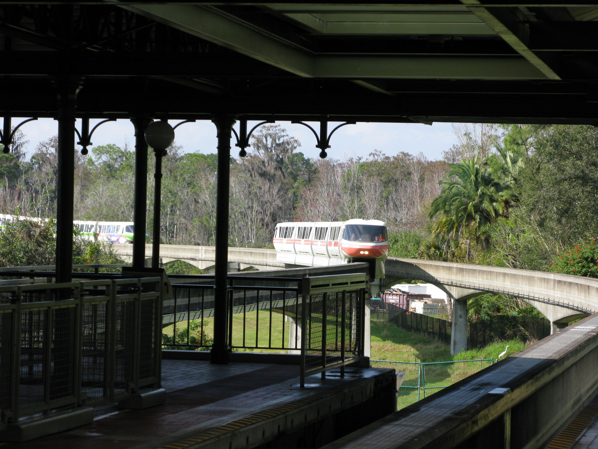 Coral monorail arrival