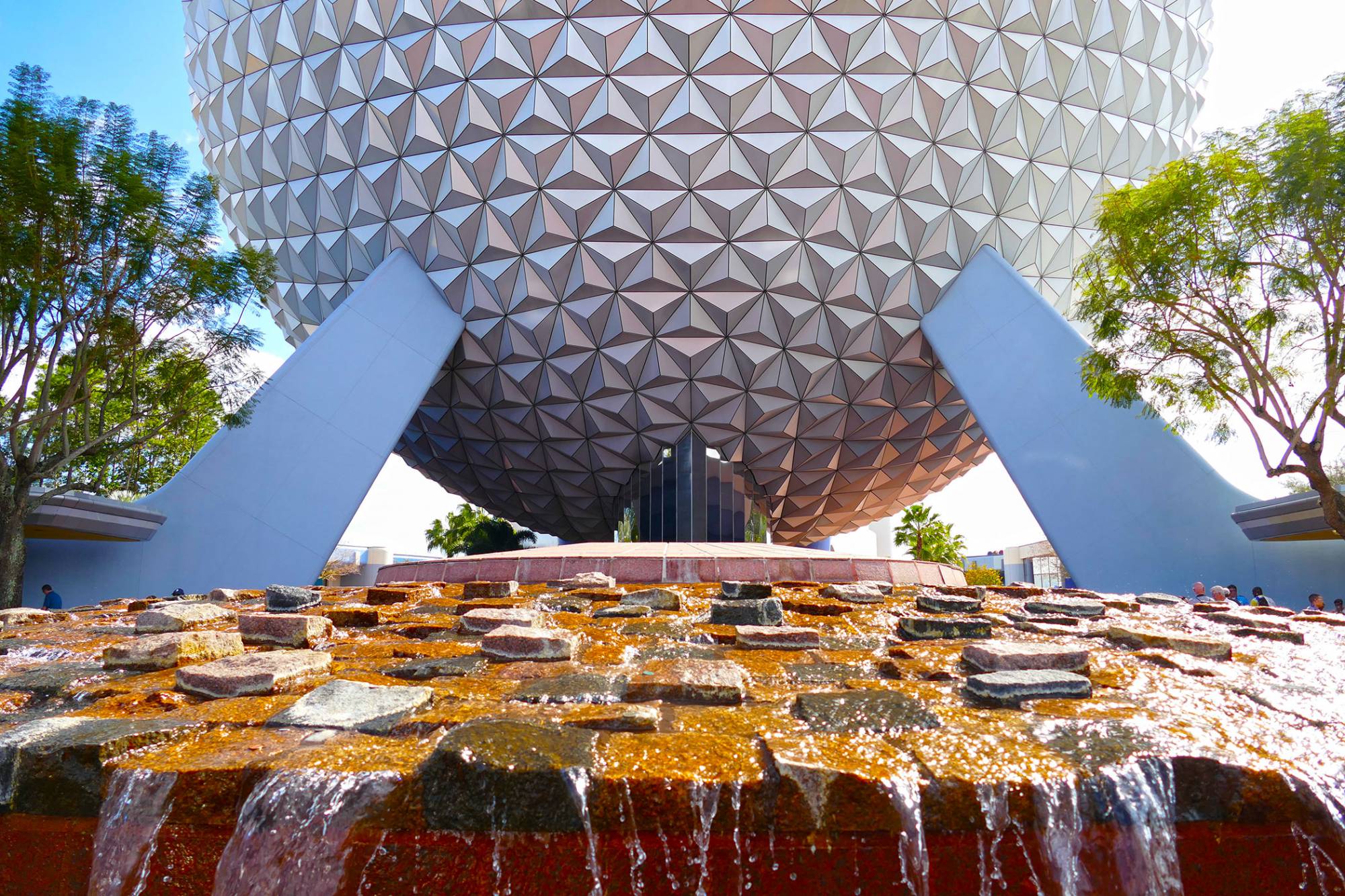 Fountain in Front of Spaceship Earth