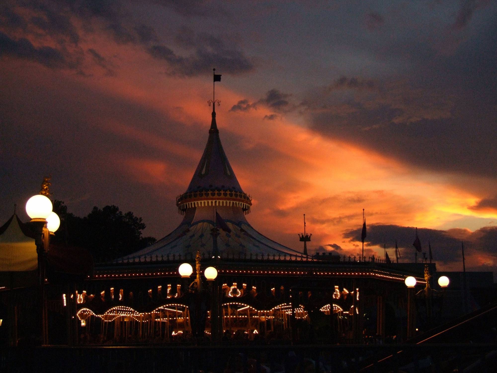 Carousel at Sunset