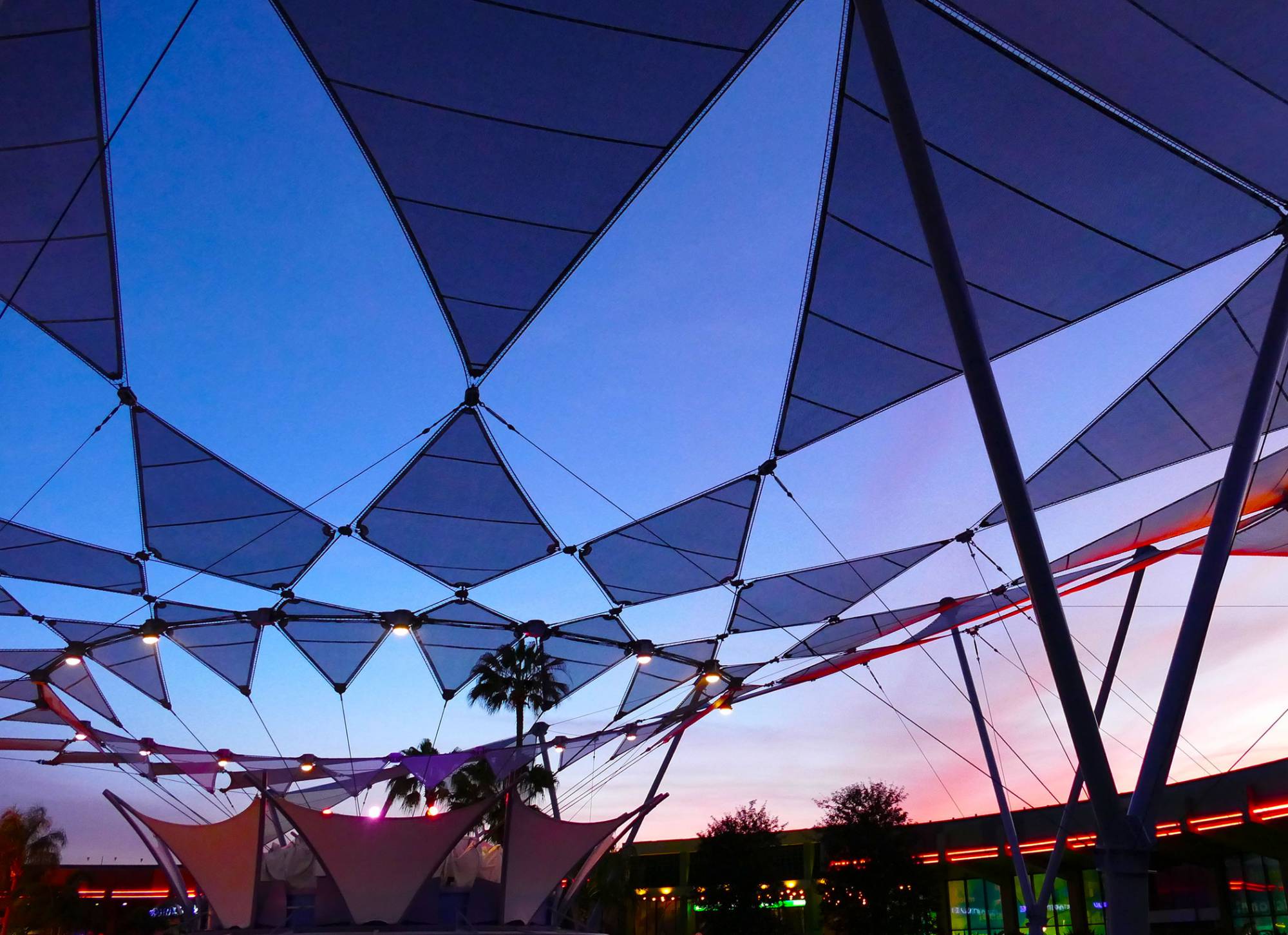 Future World at Sunset