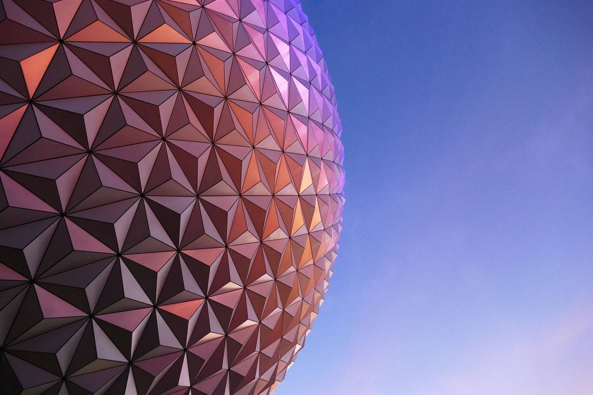 Spaceship Earth at Dusk