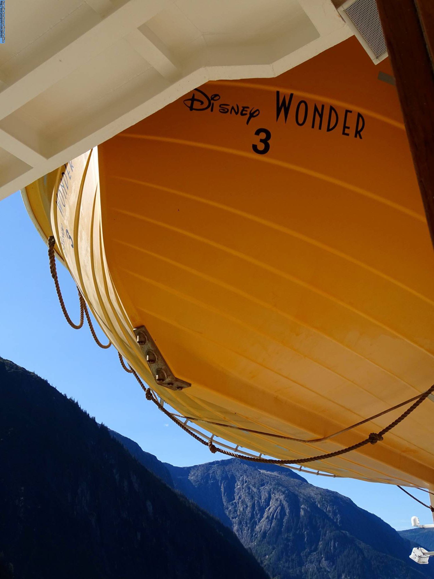 Disney Wonder - out on deck