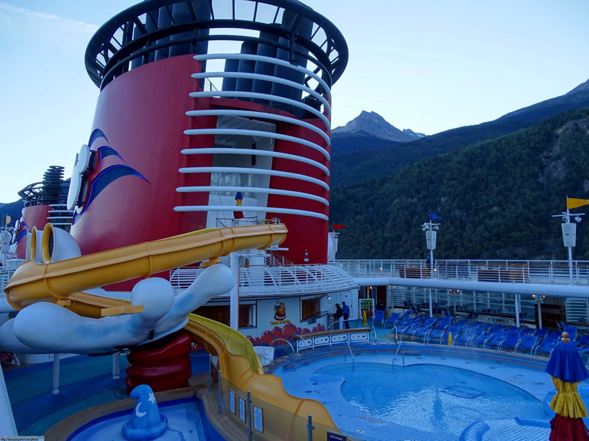 Disney Wonder - out on deck