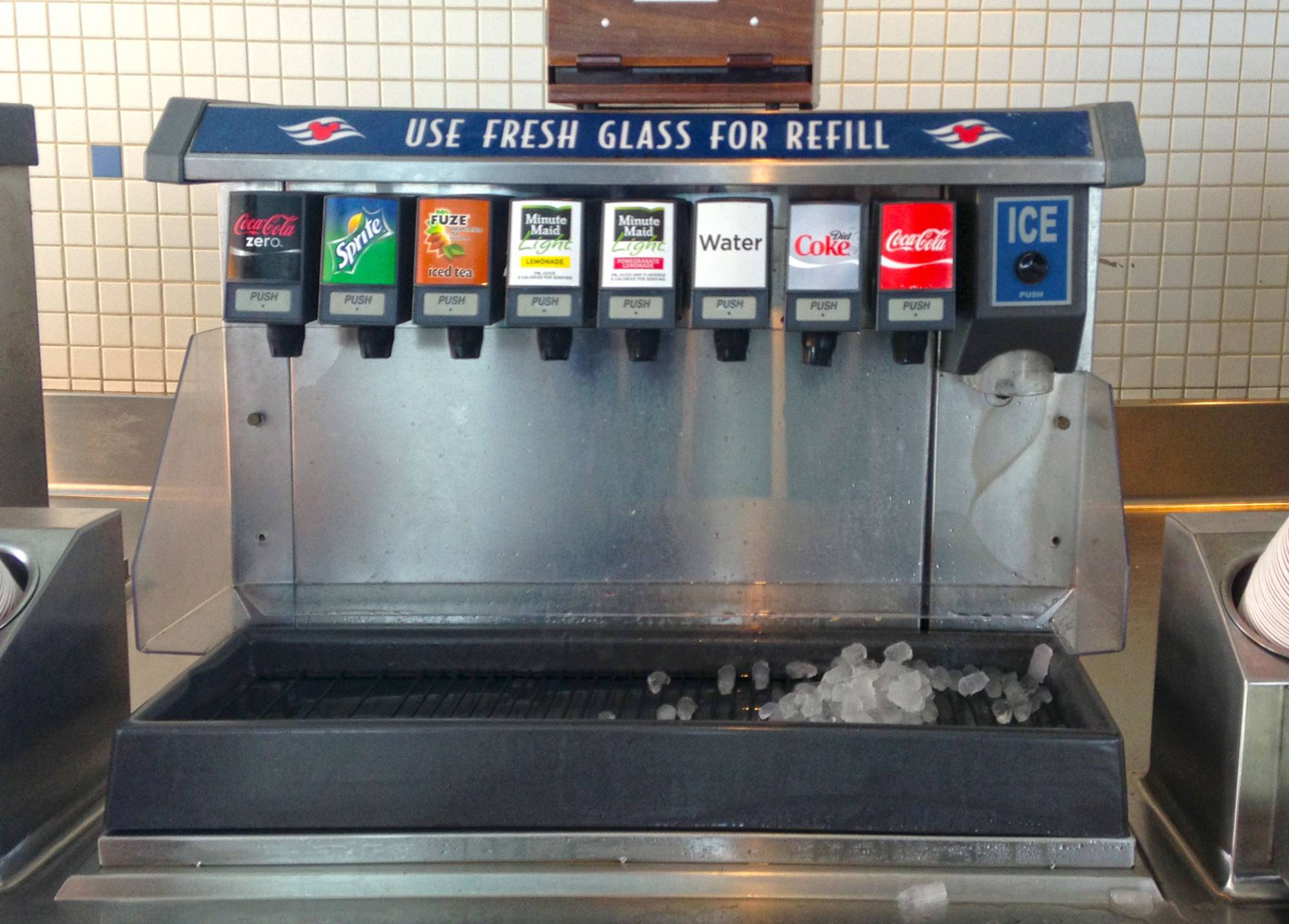 Beverage Station on the Disney Magic