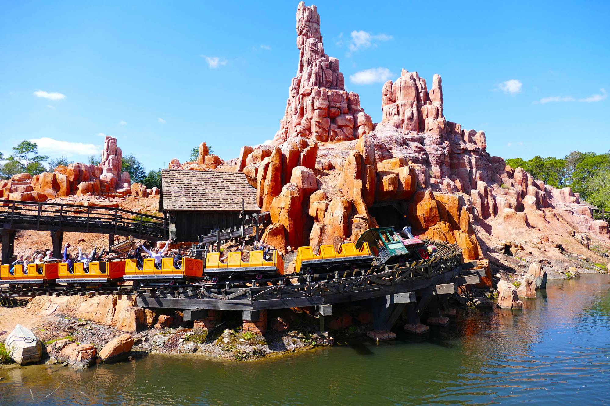 Big Thunder Mountain as seen from the Riverboat