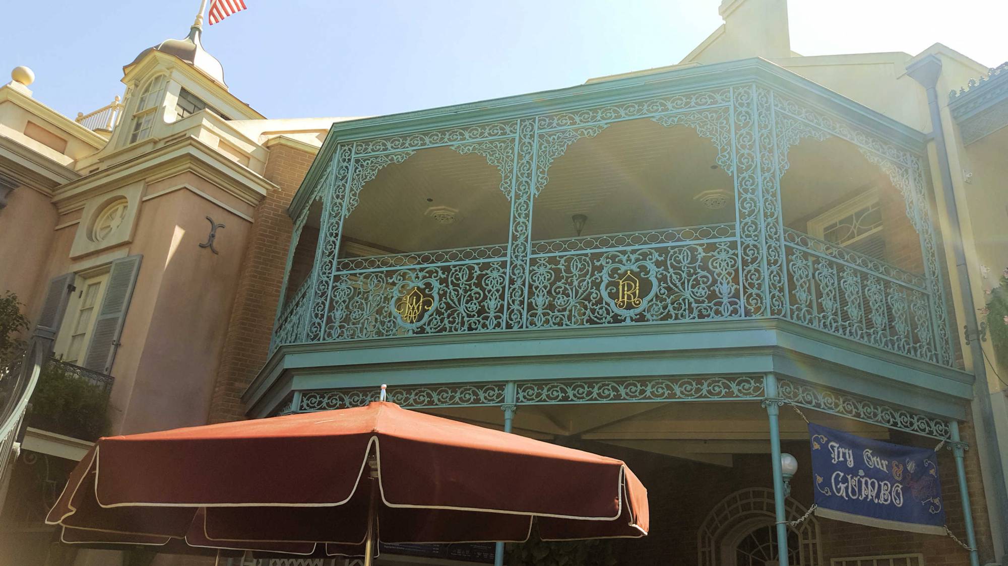 Disneyland New Orleans Square Dream Suite balcony