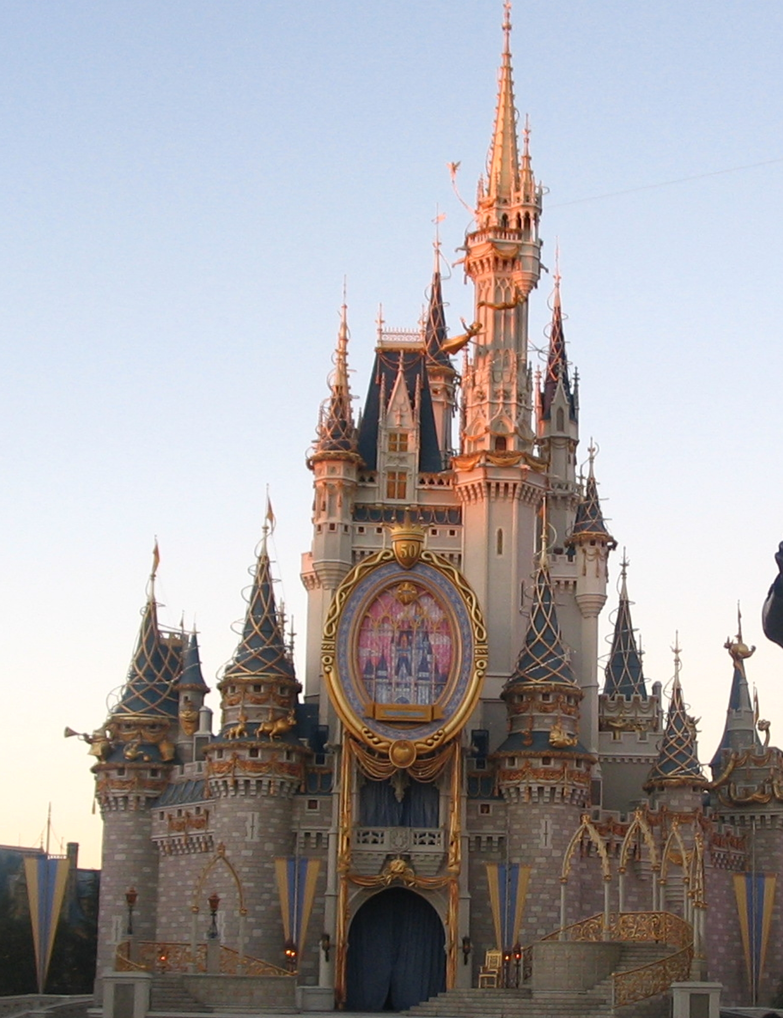 Cinderella's Castle - 50th Anniversary decorations