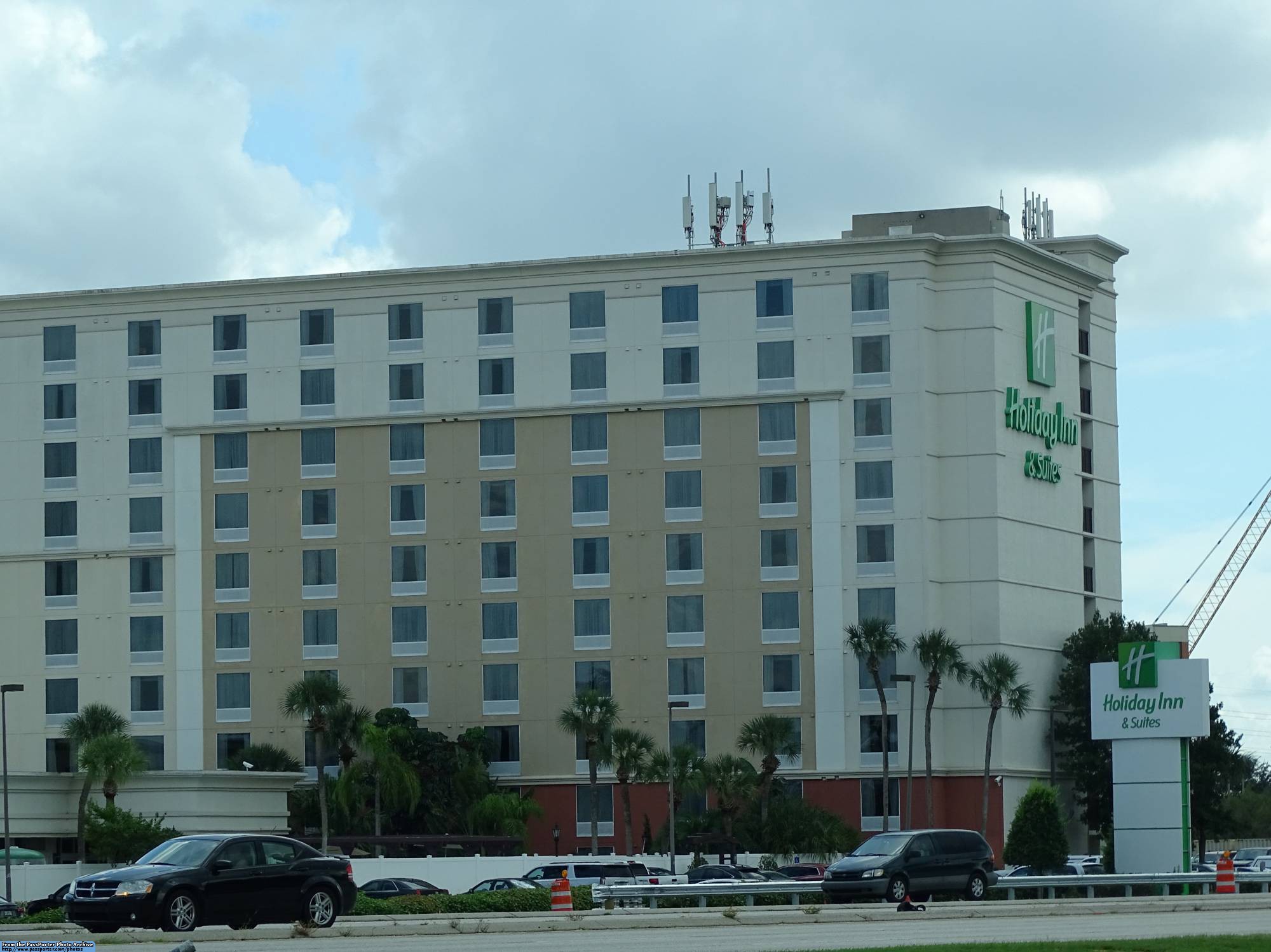 Holiday Inn and Suites at the Entrance to Universal.