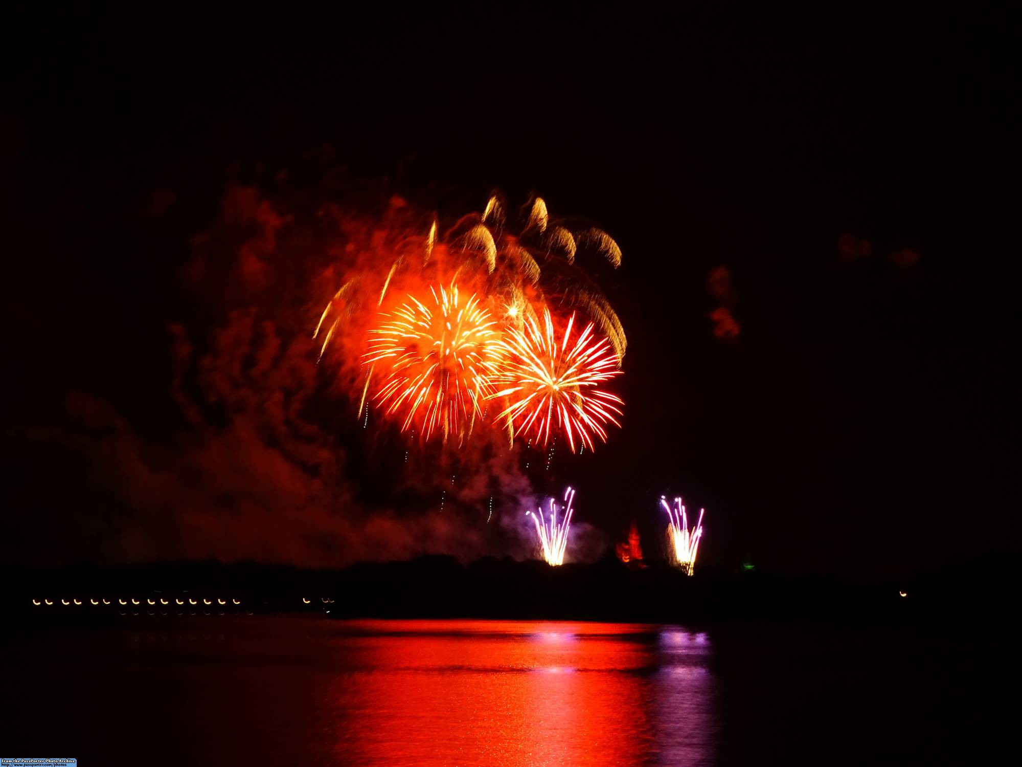 Watching Wishes from our bungalow