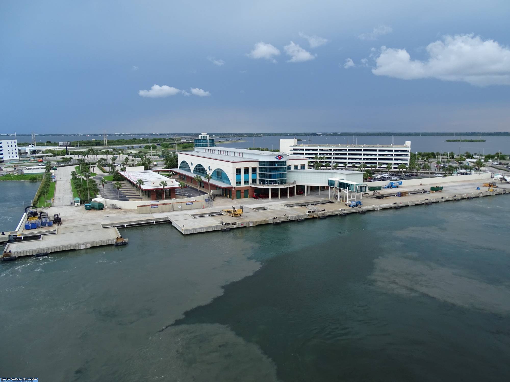 Cruise terminal from the water