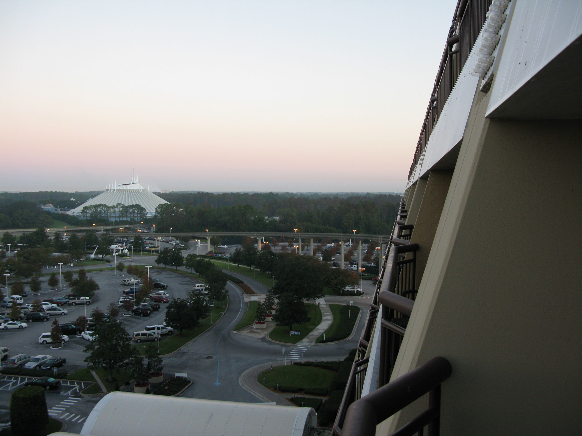 Contemporary Resort - Balcony view at sunset