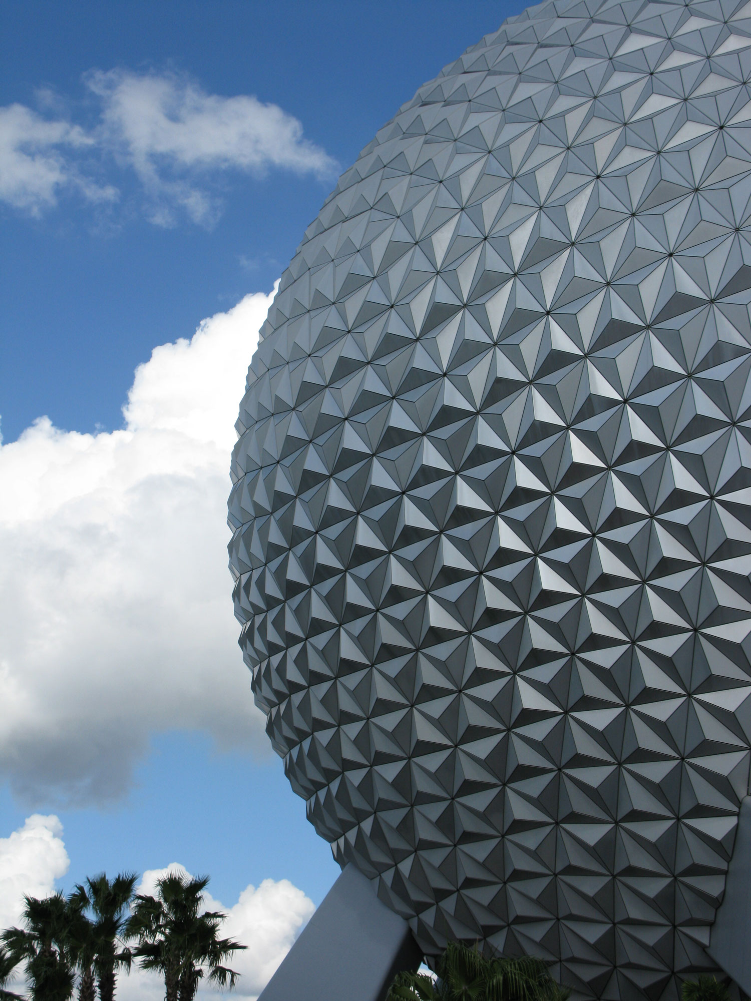 Spaceship Earth with clouds