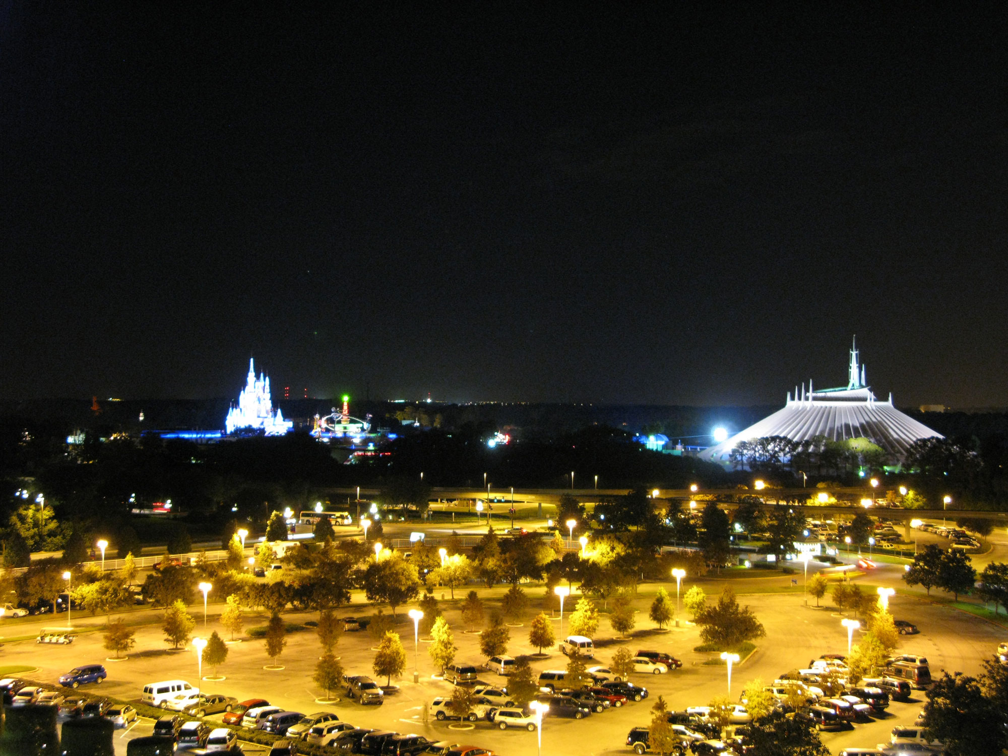 Magic Kingdom at night