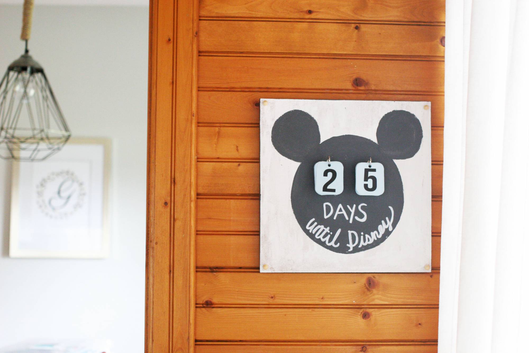 DIY Disney Vacation Countdown Calendar