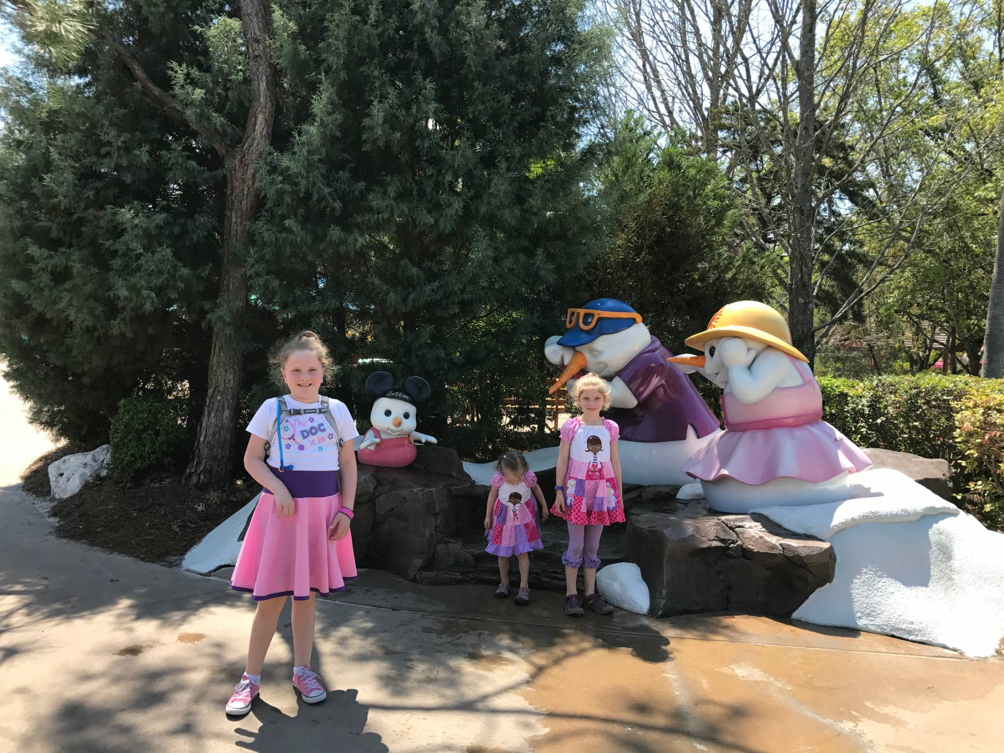 blizzard beach snowman statues