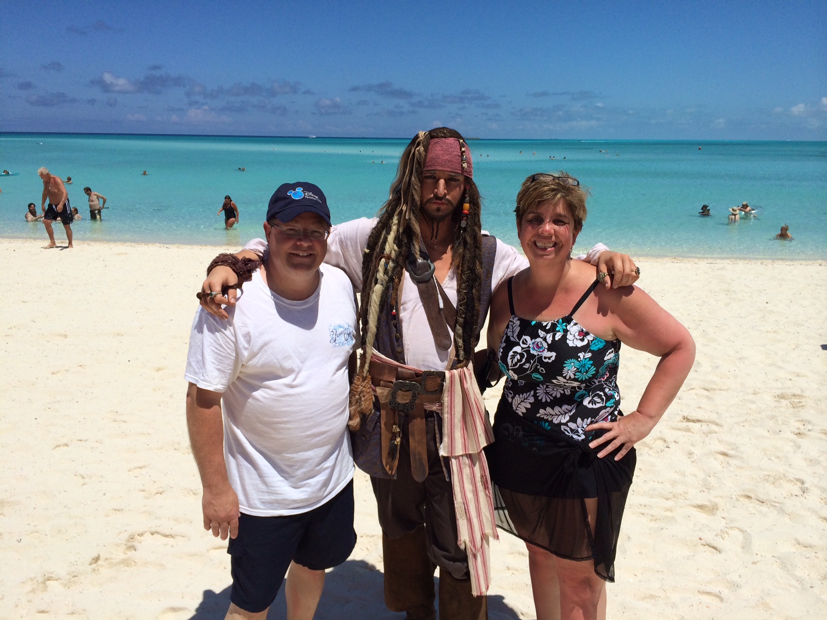Captain Jack Sparrow at Castaway Cay