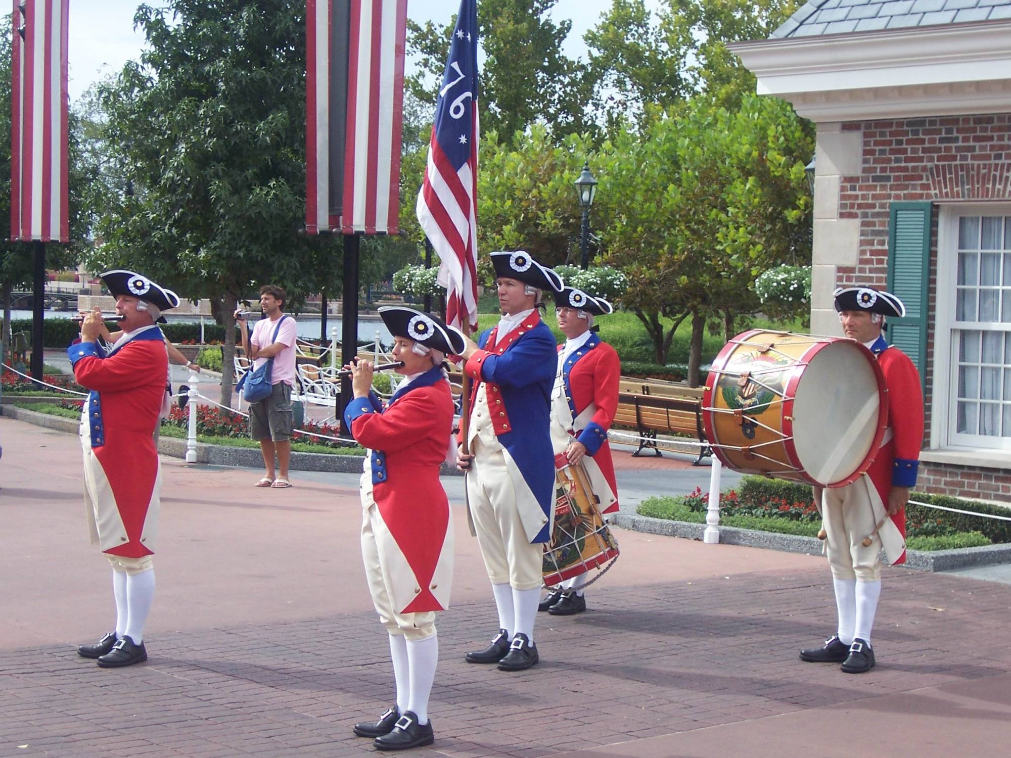 Epcot's World Showcase Spirit of America Fife and Drum Corps