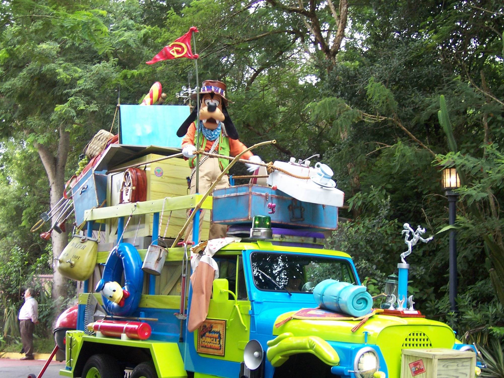 Animal Kingdom's Jammin' Jungle Parade Goofy Float