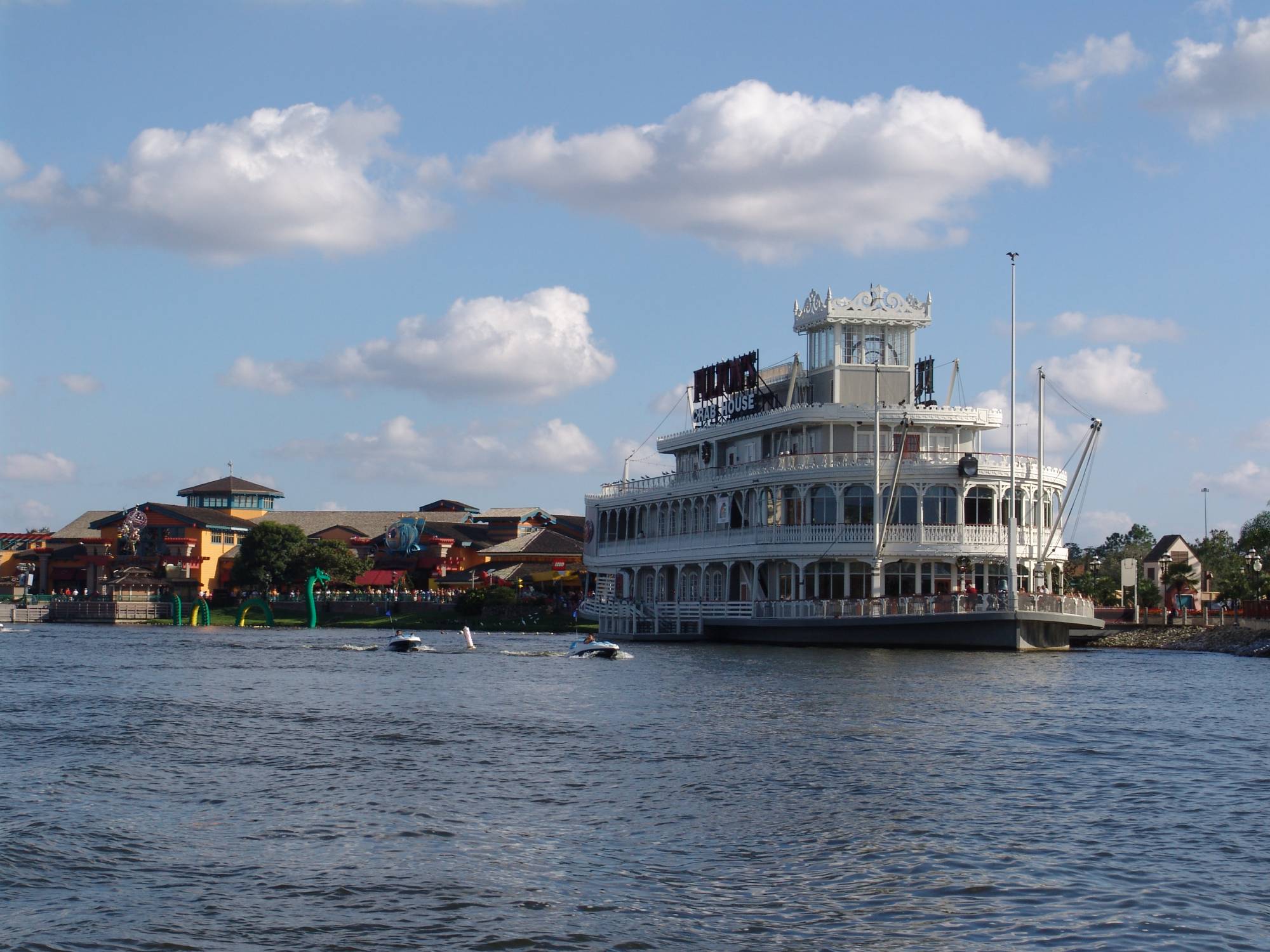 Downtown Disney - view over to Fulton's Crab House