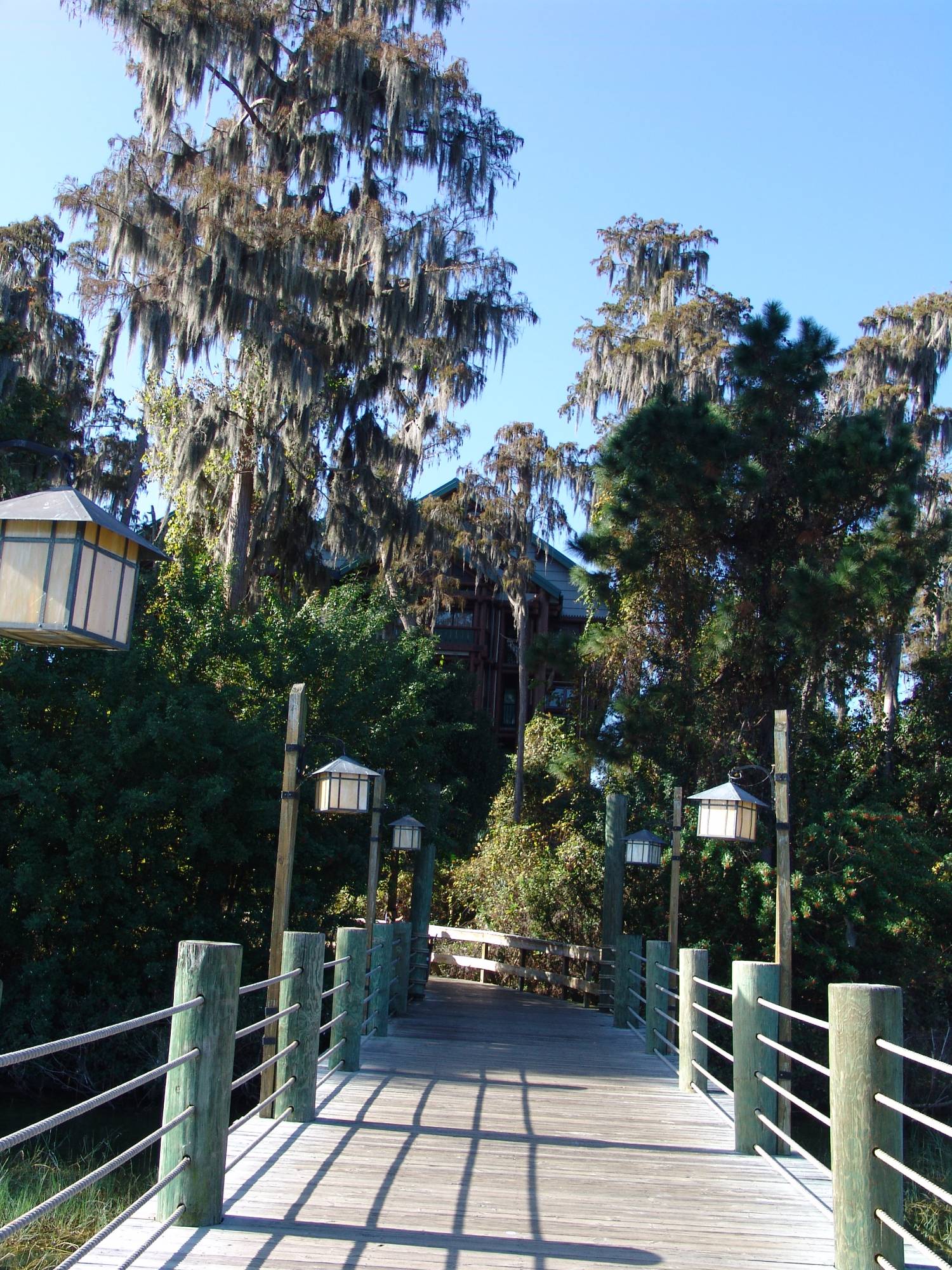 Wilderness Lodge - walkway to boat dock