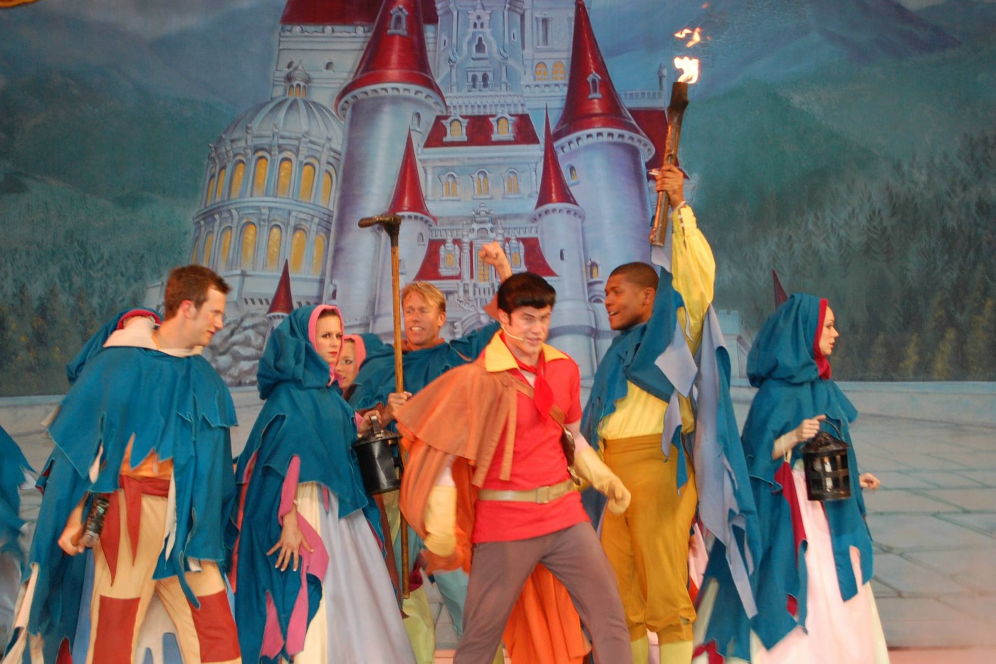 DHS: Sunset Blvd: Beauty and the Beast:  Gaston Storning the Castle
