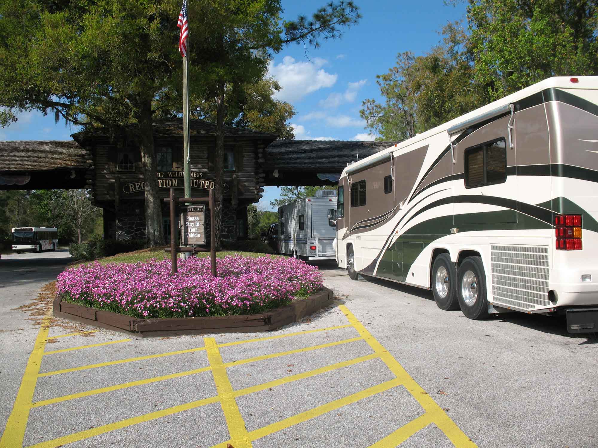 Fort Wilderness - Campers' Check-In with RV