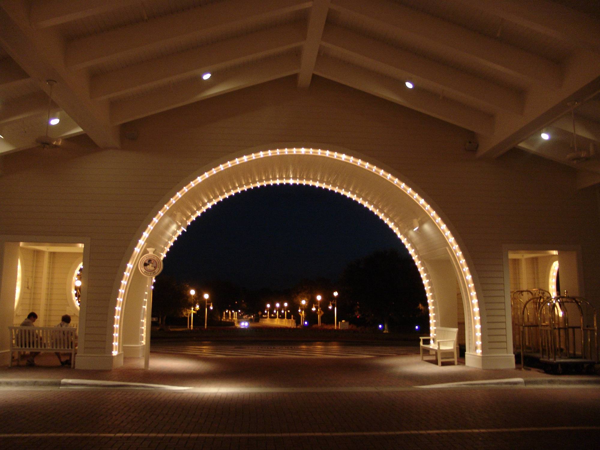 BoardWalk - entrance at night