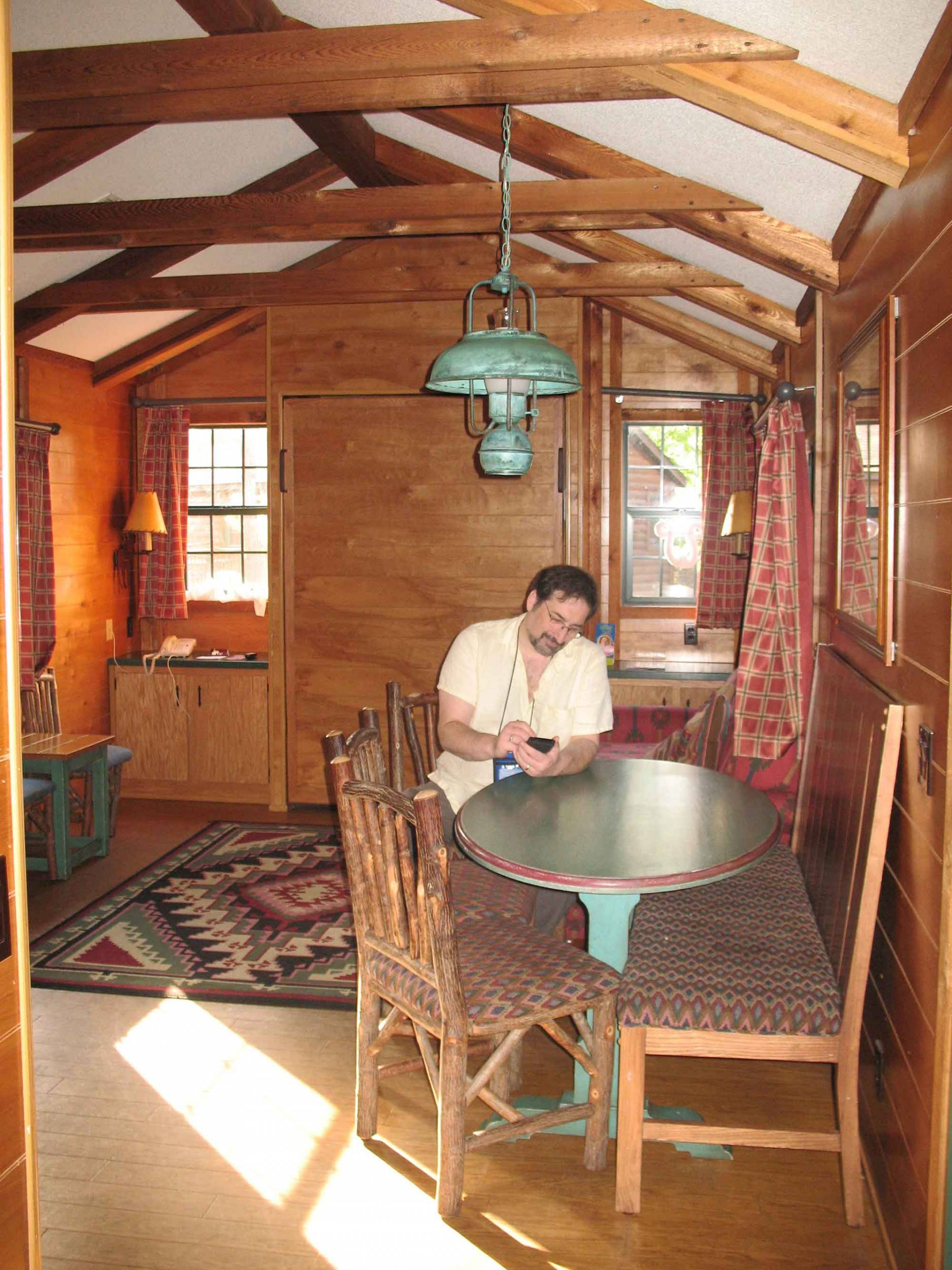 Fort Wilderness Cabin Living Room - From Bedroom Hallway