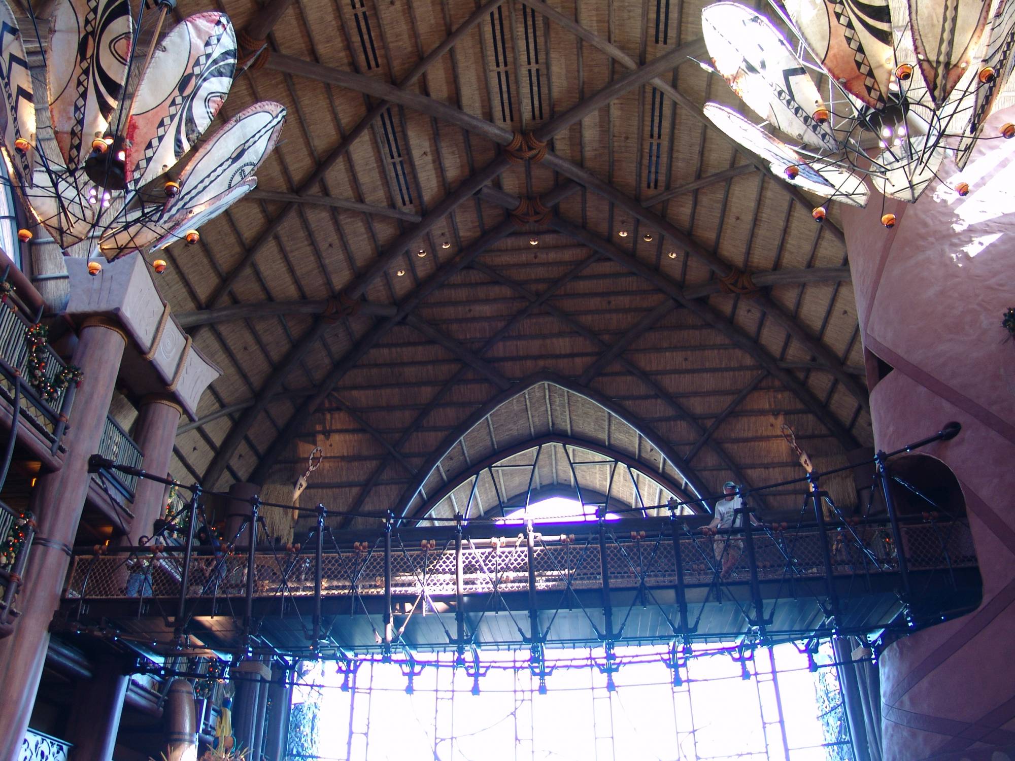 Animal Kingdom Lodge - walkway over lobby