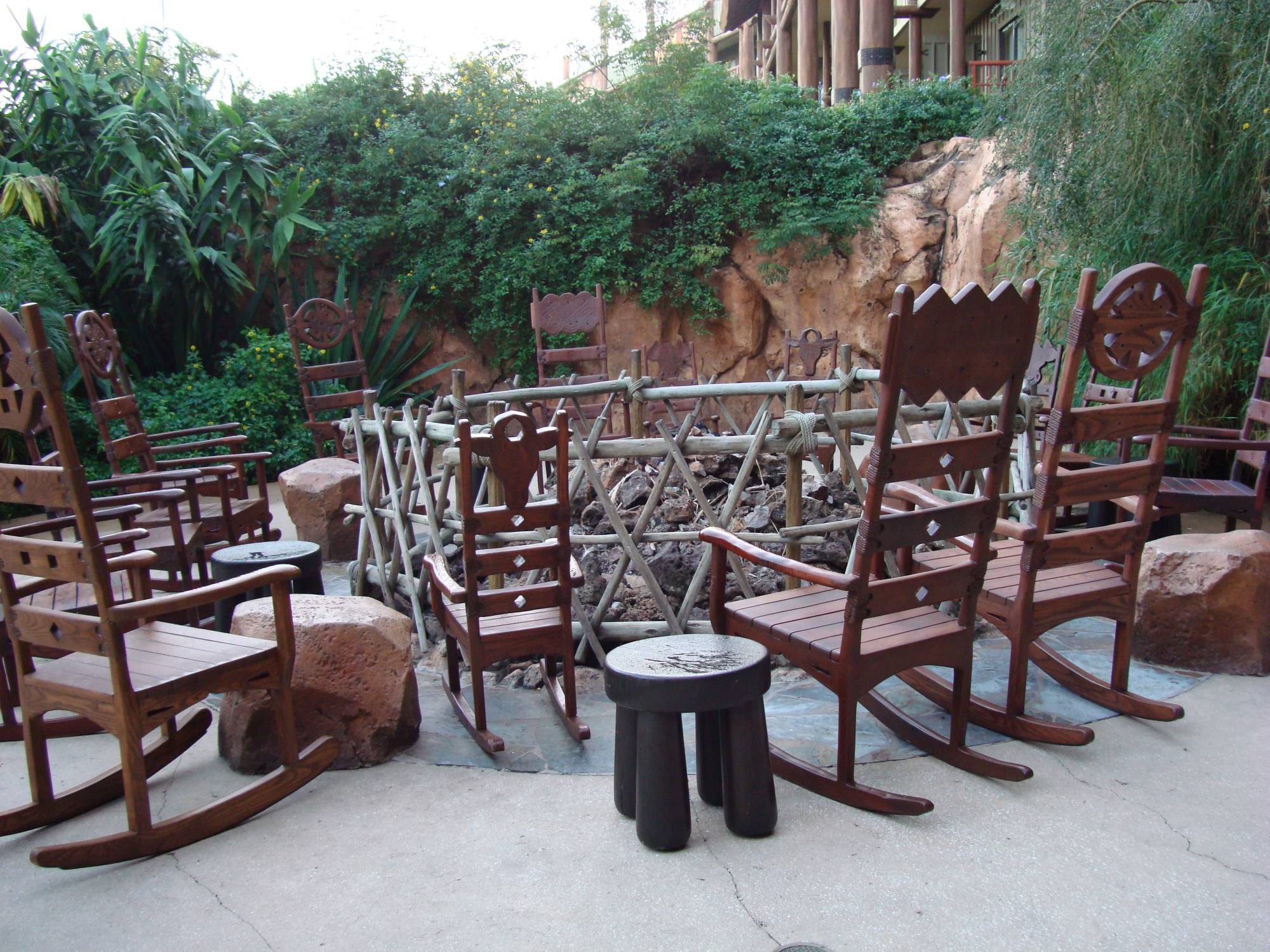 Animal Kingdom Lodge - Arusha Rock firepit