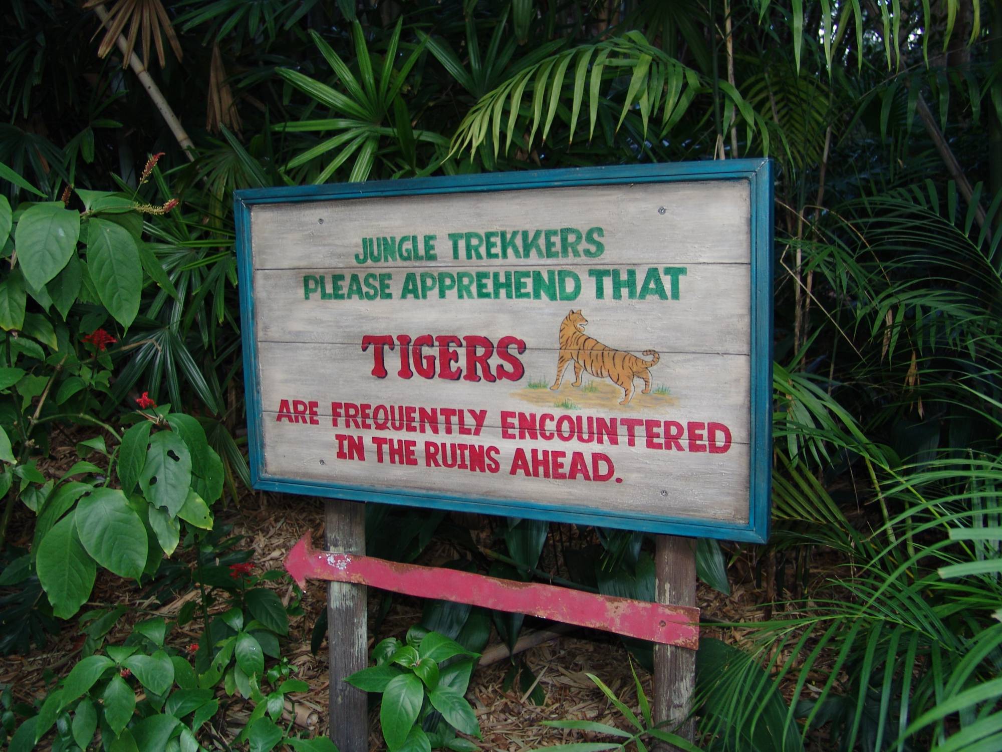 Disney's Animal Kingdom - entrance to Maharajah Jungle Trek