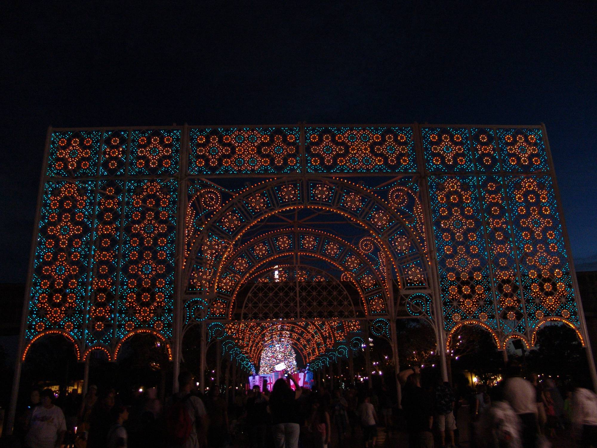 Epcot - Lights of Winter arch