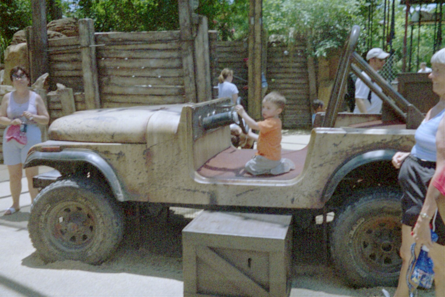 Driving the jeep in the Boneyard