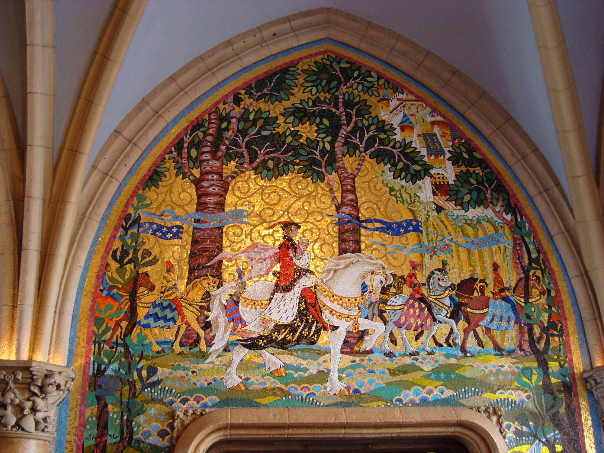 Magic Kingdom - Cinderella Castle murals