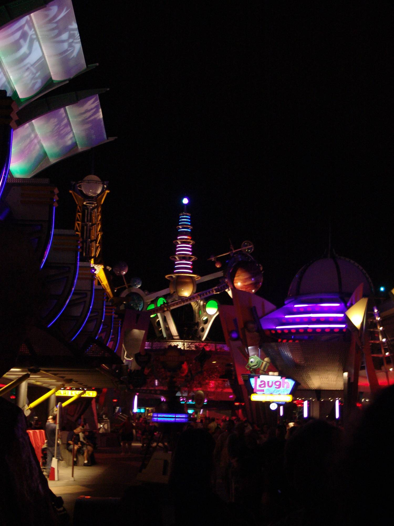 Magic Kingdom - Tomorrowland at night